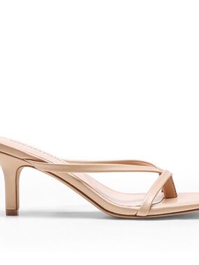 Nude Strappy Kitten Heel Sandal - Women